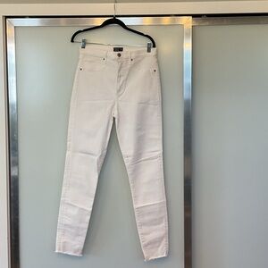 Abercrombie & Fitch Women’s White Straight Leg Jeans Size 30/10 Stretch
